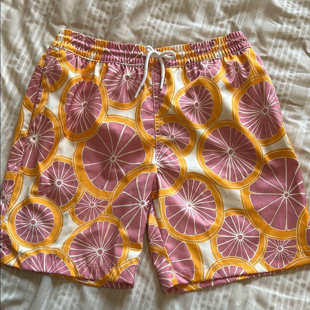 First Wave Pink and Orange swim Shorts